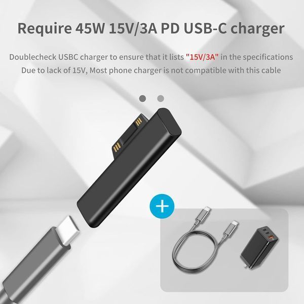 Зарядный адаптер Surface PD USB-C фото
