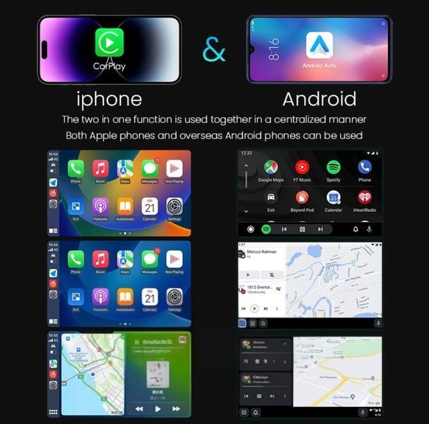 Беспроводной автомобильный адаптер CarPlay и Android Auto
