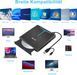Внешний DVD-привод NOLYTH / CD-привод Внешний USB 3.0 Type-C DVD/CD+/-RW записыватель с USB-портом и слотом SD TF